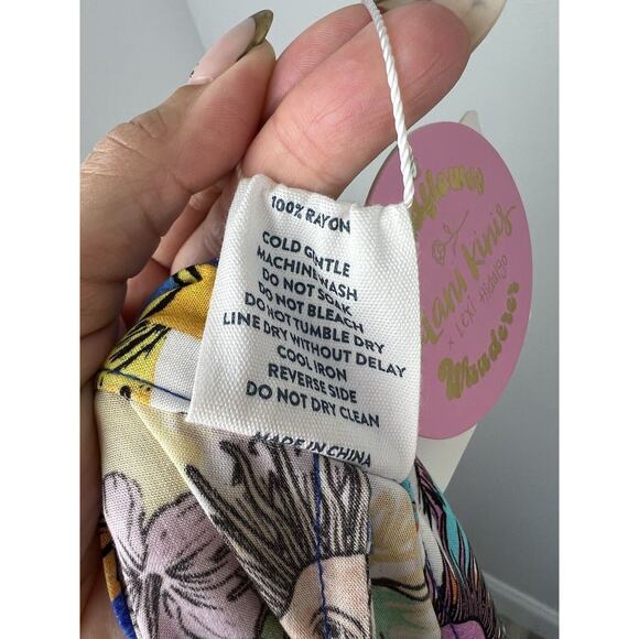 NEW Kulani Kinis Floral Print Swim Coverup One Size Wildflower Sun Lexi Hidalgo - Picture 12 of 12